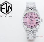 EW Factory Rolex Datejust 31 Pink MOP Roman Dial New Style Jubilee watch